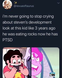 Steven Universe Pfp, Steven Uni, Steven Universe Memes, Steven Universe Funny, Steven Universe Characters, Space Rocks, Stop Crying, The Number 1, Steven Universe Fanart