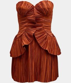 Organza Fashion, Brown Mini Dress, Cult Gaia, Dark Orange, Red Mini Dress, Mini Dresses, Dream Dress, Pretty Dresses, Red Dress