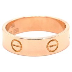 Cartier Love Band, Cartier Rose Gold, Love Band, Cartier Love, Ring Style, Cartier Love Bracelet, Love Ring, Band Ring, Rose Gold Ring