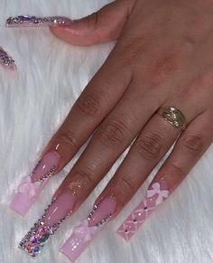 Pink Ombre Glitter Nails, Ombre Glitter Nails, Pink Nails Design, Ombre Glitter, Diy Acrylic Nails, Colored Acrylic Nails, Coffin Shape Nails, Unique Acrylic Nails, Pink Nail Designs