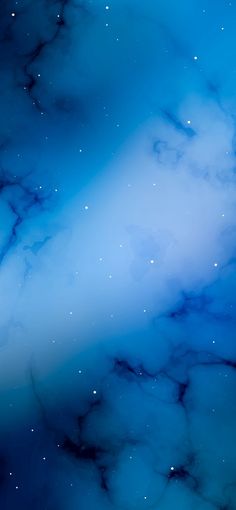 an abstract blue and white background with stars in the night sky, as seen from space