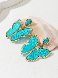 Product Name: Ins Style Butterfly Holiday Earrings Colorful Line Shape Butterfly Statement Earrings Item NO.: 8134880756003 Weight: 0.05 kg = 0.1102 lb = 1.7637 oz Category: Accessories> Jewelry Tag: Fashion Earrings , BAUBLE BAR, DINSNEY EARRINGS, DISNEY EARRINGS, EYE EARRINGS, FLOWER EARRINGS, GOLD EARRINGS, MICKEY, MICKEY MOUSE EARRINGS, STONE EARRINGS, SWAROVSKI EARRINGS Creation Time: 2023-05-11 Stainless Steel PostsHypoallergenic2.2" no lead or nickel Weight:22g Multicolor Butterfly Earrings For Pierced Ears, Trendy Multicolor Butterfly Jewelry, Colorful Earrings As Spring Gift, Turquoise Earrings For Spring Party, Colorful Spring Earrings For Gifts, Colorful Spring Earrings For Gift, Colorful Spring Earrings As Gift, Colorful Spring Gift Earrings, Multicolor Butterfly Earrings For Party