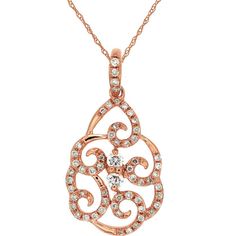 Royal 14K Rose Gold Diamond Pendant - Elegant Beauty in Every Detail Exquisite Rose Gold Diamond Necklace For Anniversary, Elegant Rose Gold Jewelry With Intricate Design, Formal Rose Gold Diamond Necklace With Pave Setting, Fine Jewelry Rose Gold Diamond Necklace With Pave Setting, Exquisite Rose Gold Diamond Necklace With Accents, Dazzling Rose Gold Diamond Necklace, Rose Gold Diamond Necklace With Elegant Design, Formal Rose Gold Cubic Zirconia Diamond Necklace, Dazzling Rose Gold Necklace With Cubic Zirconia