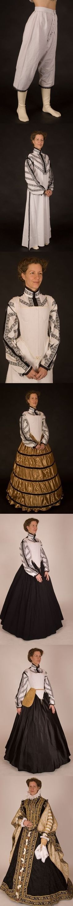 What is under a  Renaissance dress Tudor Fashion, Period Clothing, Medieval Costume, Medieval Dress