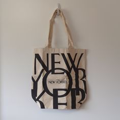 New Yorker Magazine Canvas Tote This Great Little Lightweight Tote Is Perfect For All Your Daily Needs, Packable, Fashionable, Trendy, And Simple. Never Used. New Yorker Magazine, The New Yorker, New Yorker, Black Cream, Womens Tote Bags, Canvas Tote, Tennis, Magazine, Cream