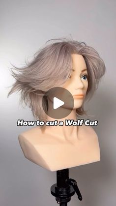 Gilad | Hair Video Education on Instagram: "How to cut a wolf cut. Follow along for a step-by-step on how to cut short wolfcut hair.🐺   Products @kenraprofessional Nitro Memory Cream   #haircut #wolfcut #haircuttutorial #haircutting #hairtutorial #hairvideos #mullet #shorthaircuts #nychairstylist" How To Trim Short Hair At Home, Wolfcut Bob Haircut, Ways To Style Wolfcut, Wolf Cut Hair Short Mullet Style Women, Diy Womens Haircuts, Wolf Cut Step By Step, Short Mullet Wolfcut, Wolf Cut Hair Short Mullet Style, Wolfcut Hairstyle Women