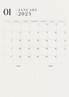 an image of a calendar for january