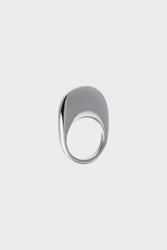 This item is final sale. Our statement Swipe design is inspired by the 'swipe to unlock' icon of an iPhone. Here it has been translated into a silver ring design in collaboration with London-based/Brazilian-born jeweller Alan Crocetti who is noted for his bold and sculptural gender-neutral designs. All accessories are final 100% Silver Contemporary Open Ring With Polished Finish, Modern Sterling Silver Dome Ring, Modern Jewelry With Ring Detail, Modern Sterling Silver Open Signet Ring, Contemporary White Gold Rings With Polished Finish, Modern Silver Signet Ring, Modern Everyday White Gold Dome Ring, Modern White Gold Open Dome Ring, Modern Polished Finish Open Ring