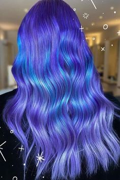 Short Hair, Blue Highlights: A Perfect Match Fancy Hair Color, Brunette Hair Color With Highlights, Hair Color Transformation, Glowing Hair, Winter Hair Color Ideas, Hair Color Underneath, Vivid Hair Color, Rainbow Hair Color