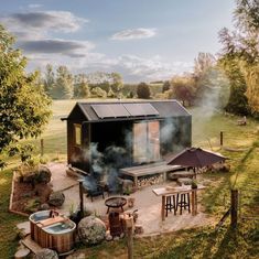 Tiny Cabin Kitchen, Canopy Camping, Eco Construction, Small Fridge, Pretty Ugly, Hawaii House, New Zealand Landscape, French Country House Plans, Off Grid Cabin