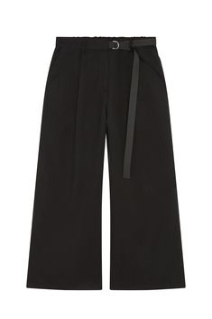 These trousers offer a sophisticated silhouette that is perfect for any dressy event or professional setting. Elevate your attire with its timeless style and exceptional comfort, making a polished statement with every step. Relaxed fit Elasticized waist with belt detail Wide leg fits loose throughout Breathable fabric Evening Wide Leg Belted Bottoms, Elegant Wide Leg Bottoms With Belted Cuffs, Elegant Wide Leg Pants With Belt, Black Belted Wide-leg Pants, Fall Workwear Bottoms With Tie Waist, Formal Wide-leg Bottoms With Belted Cuffs, Formal Wide Leg Bottoms With Belted Cuffs, Formal Wide-leg Pants With Belted Cuffs, Chic Dress Pants With Belt Loops For Office Wear