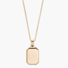 The classic locket gets a modern twist with the stylish new shape and design of our Willow Locket. Personalize the locket with your initials or monogram in your choice of engraving styles on the front of the sliding pendants to create an intimate and beautiful piece to wear or give. Available in 14K gold plated brass Two sliding pendants measure 1/2" by 1" each 17" cable chain with 2" extender Lobster claw closure With engraving this item is FINAL SALE SKU: BYN1208 Tennis Jewelry, Mother Necklace, Graduation Jewelry, Necklace Birthstone, Cable Chain Necklace, Mothers Necklace, Name Jewelry, Mom Gifts, Your Mom