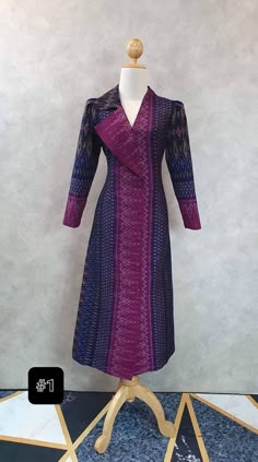 Coat Kurti Designs Latest, Dresses With Turtle Neck, Asian Vintage, Thai Pattern