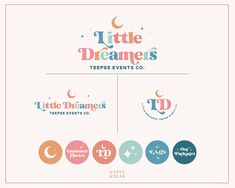 the logo for little dreams, a children's event company that has been launched