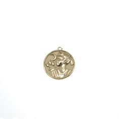 Show your strength with this sold gold Artemis Coin. Goes great on a bracelet or a dainty chain. 14k Yellow Gold, 14k White Gold, or 14k Rose Gold Measurements: 16.9mm Round Symbolic 14k Gold Medallion Jewelry, Tarnish Resistant 14k Rose Gold Jewelry, Recycled Gold Rose Gold Pendant Jewelry, Rose Gold Recycled Gold Pendant Jewelry, Celestial 14k Gold Round Pendant Jewelry, Symbolic Rose Gold Round Jewelry, Symbolic Rose Gold Brass Jewelry, Elegant Bronze Coin Jewelry, Nickel-free 14k Gold Pendant Jewelry