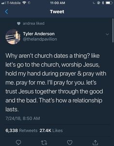 tweet about church dating