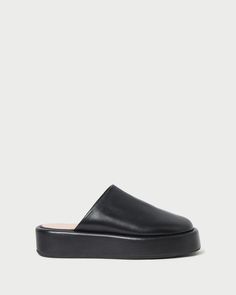 Color: Black Black Leather Mules, Leather Mules, Black 7, Nappa Leather, Mule, Open Back, Clogs, Everyday Wear, Black Leather