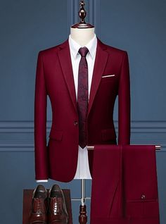 Coat Pant For Men, Party Wear Blazers, Maroon Coat, Cheap Suits, Classy Suits, Dress Suits For Men, Designer Suits For Men, Suit Men, Men Stylish Dress