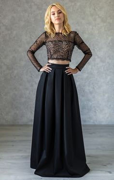 "Long Skirt with Pleats ● Elegance skirt for special occasion ● Can be made in different colors ● High waist design ● Has side seam pockets ● Invisible zipper back ● Beautiful pleats, stitched in sash ● Without lining ● Standard length 120 cm (47,2 inches) fits as full length skirt ● We can make skirt with custom length or waist if you need Please, find your size in STANDARD SIZE GUIDE below! XS (EUR 34) Waist 23,6 inches / 60 cm S (EUR 36) Waist 25,2 inches / 64 cm M (EUR 38) Waist 26,8 inches Full Skirt Dress With Accordion Pleats For Party, Accordion Pleated Full Skirt Party Dress, Long Pleated Party Dress, Elegant Party Maxi Skirt With Lined Skirt, Pleated Long Party Dress, Pleated Long Dress For Party, Black Full Length Flowy Pleated Skirt, Full Length Black Flowy Pleated Skirt, Full Length Flowy Black Pleated Skirt