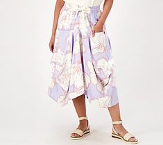 Outdoor weddings. Bridal showers. Evening celebrations under the stars. This linen skirt features a standout print that will wow the crowd on any occasion. From Peace Love World. Flowy Full Skirt For Summer, Summer Dresses With Elastic Waistband And Full Skirt, Spring Printed Flared Skirt, White Maxi Skirt With Pockets For Summer, White Printed Flowy Bottoms, Printed Tiered Skirt For Summer, White Printed Skirt For Spring, Outdoor Weddings, Linen Skirt