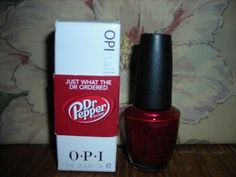 OPI Dr. Pepper. Cool! Doctor Pepper, Opi Nail Polish, Opi Nails, Super Ideas, Nail Polish Colors, Dr Who, Mocktails, Favorite Drinks