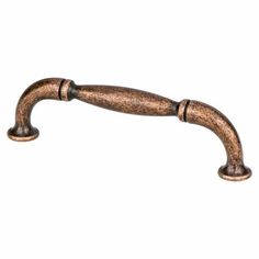 an old fashioned metal handle on a white background