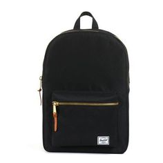 Herschel Supply - Settlement Backpack | Mid-Volume - Black - shophearts - 1 Classic School Backpack With Luggage Sleeve, Black Backpack With Zipper Closure For Study, Practical Backpack With Zipper Closure, Back To School Laptop Backpack With Zipper Closure, Back To School Laptop Bag With Zipper Closure, Practical Standard Backpack With Zipper Closure, Business Backpack With Ykk Zipper, Classic Backpack With Zipper Closure, Classic Backpack With Zipper Pocket