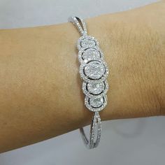 Bracelet Sparkly Bracelets, Diamond Cuff Bracelet, The Bling Ring, Bracelet Diamond, Fantasy Closet, Swarovski Bracelet, Diamond Jewelry Designs, Diamond Tennis Bracelet