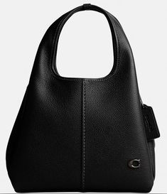 Coach Polished Pebble Leather Lana Solid Black Shoulder Bag 23 Coach Pebbled Leather Shoulder Bag With Detachable Strap, Modern Pebbled Leather Hobo Bag, Coach Pebbled Leather Satchel With Detachable Strap, Classic Pebbled Leather Shoulder Bag With Handle Drop, Elegant Pebbled Leather Hobo Bag With Detachable Strap, Classic Hobo Bag With Silver-tone Hardware And Double Handle, Chic Shoulder Bag In Pebbled Leather With Silver-tone Hardware, Pebbled Leather Satchel Shoulder Bag With Silver-tone Hardware, Chic Pebbled Leather Shoulder Bag With Silver-tone Hardware