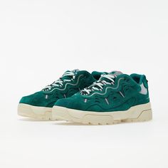 Converse X Golf Le Fleur* Gianno Suede In Evergreen Converse And Tyler, The Creator, Joined Forces To Create A Collection Of Shoes. The Converse X Golf Le Fleur Gianno Low Is Built With A Bold, Layered Silhouette Reminiscent Of The '90s. Evergreen Suede, Netted Mesh With Reflective Accents Deck Out The Uppers And Tongue. In Contrast, The Soles Come In Vintage White. The Sculpted Eva Midsole And High-Traction Rubber Outsoles Provide The Support You Need All Day. Sku 169841c Low-Top Profile Suede Reflective Details Rubber Outsole Product Color: Evergreen/White Asparagus Size Men’s 5 Women’s 6.5 Great Condition, Only Worn A Few Times Comes With The Golf Le Flur Box And Both Colors O Converse Gianno, Le Fleur Shoes, Converse X Golf Le Fleur, White Asparagus, Tyler The Creator, Hummel Sneaker, Womens Converse, Ladies Golf, Kanye West