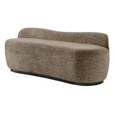 A new twist for modern styling, the bench is inspired by the gentle curve of the crescent sofa. With whimsicality and chunky appeal, this decorative piece does double duty for charming up an empty space and for casual seating in the foyer. Fully assembled. Color/Pattern: Brown | Wade Logan® Cameil Bench Polyester / Upholstered in Brown | 23 H x 61 W x 22.5 D in | Wayfair Bedroom Accent, Fabric Bench, Wholesale Furniture, Larch Wood, Ottoman Table, Casual Seating, Upholstered Bench, Modern Vibe, Wood Boxes