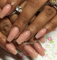 Nude Nails Black Women, Nagel Design, Short Acrylic Nails Designs, Get Nails, Pink Acrylic Nails, Coffin Nails Designs