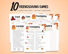 the 10 thanksgiving games for kids to play on their own family game night, including friends and