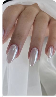 Bride’s Nails, Manicure For Wedding, Nails For Wedding, Nails Bride, Simple Wedding Nails, Nail White, Engagement Nails, Her Nails, Bride Nails