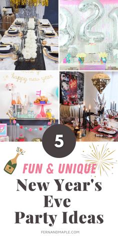 new year's eve party ideas