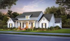 Hilltop 3 Bedroom& 2.5 Bathroom Farmhouse Style House Plan 9279 One Story Modern Farmhouse, Kitchen Cabinets Elevation, House Plans 3 Bedroom, Farmhouse Plan, House Plans Farmhouse, Modern Farmhouse Plans, Open Layout