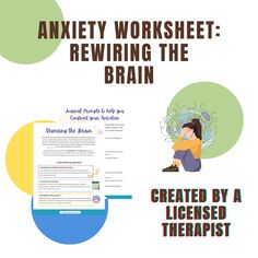 CREATED BY A LICENSED THERAPIST This resource includes a handout with information on rewiring the brain, as well as 18 journal prompts to reflect on how your brain works with your anxiety. Educational Content, Your Brain, The Brain