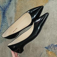 Black Patent Pointed Toe Hidden Wrapped Heel Loafer. Love Them, Just Not Wide Enough For My Foot. Labeled As Size 14, Fit More Like 13. New. Never Worn Black Almond Toe Pointed Flats For Spring, Black Pointed Toe Flats With Low Heel For Office, Black Flats With Low Heel For Work, Black Low Heel Flats For Work, Casual Black Pointed Toe Flats With Low Heel, Black Pointed Toe Flats With Low Heel, Black Pointed Toe Flats For Formal Occasions, Black Low Heel Flats For Office, Black Low Heel Office Flats