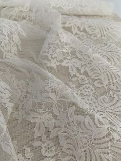 an image of white lace fabric