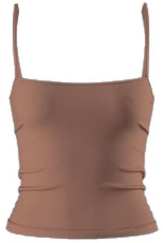 Brown Cami Top, Brown Cami, Clean Look, Closet Essentials, Straight Neckline, Cami Top, Cami Tops, Adjustable Straps, Collage