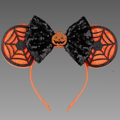 *Nwt* Black & Orange Sequin Halloween Themed Mickey Ears Halloween Costume Accessories With Ears, Themed Halloween Costume Accessories With Ears, Halloween Novelty Costume Accessories With Ears, Halloween Costume Accessories: Ear Headband, Halloween Costume Accessories Headband With Ears, Novelty Halloween Costume Ears, Halloween Costume Accessories: Ears Headband, Halloween Party Costume Accessories With Ears, Black Costume Party Accessories With Ears