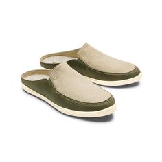 New Without Tags Size: 5 Women’s Canvas/Leather Upper Removable And Washable Footbed Logo Embroidery Measurements Available Upon Request Color May Vary Slightly Due To Differences In Lighting, Color Perception, And Even Personal Opinion Fast Shipping Smoke And Pet Free Environment Casual Leather Slip-ons With Textured Sole, Casual Green Closed Toe Slip-ons, Casual Slip-on Green Sandals, Casual Green Slip-on Sandals, Casual Green Sandals With Leather Sole, Casual Leather Slip-ons With Cushioned Footbed, Khaki Casual Sandals For Spring, Green Leather Casual Sandals, Casual Beige Slip-ons With Leather Footbed