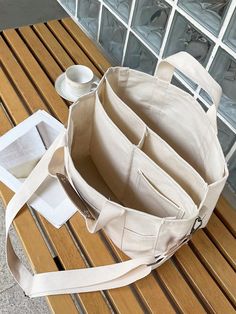 Beige  Collar  Fabric Plain Top Handle Bag Embellished   Women Bags Sac Tote Bag, Stylish School Bags, Sacs Tote Bags, My Style Bags, Diy Bag Designs, Diy Bags Patterns, Pretty Bags, Cute Bags, Shopper Bag