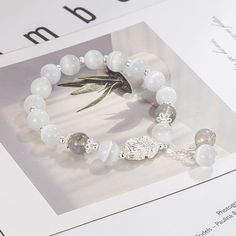 Color: Women's Opal Bracelet Style: Personality Elegant Gray Stretch Bracelet As Gift, Elegant Gray Bracelet As Gift, Elegant Gray Bracelets As Gift, Elegant Gray Bracelets For Gift, Elegant Gray Bracelet For Gift, Spiritual Gray Bracelets As Gifts, Gray Spiritual Bracelets As Gift, Gray Spiritual Bracelet For Gift, Spiritual Gray Bracelet Jewelry