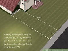 a house is shown with measurements for the width