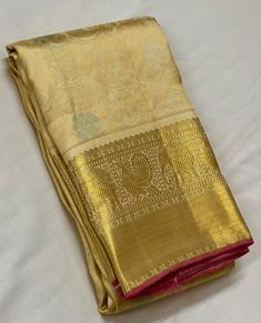 Bridal Collection Beige Color Pure Kanchipuram Silk Saree | Indian Traditional Ethnic Saree | Wedding or Party Wear Saree | Handwoven Gift Saree for Her Product Details : Saree Type : Pure Kanchipuram Silk Saree Golden Zari, Silk Mark Certified Blouse Piece : Yes (Un-Stitched) Saree Length : 5.5 Meters Blouse Piece Length : 80 cm Saree Weight : 0.9 kg Saree Fabric : Pure Kanchipuram Silk  Color : As shown in the picture Work : weaving Pattern : designer Occasion: Party Wear, Formal Wear, Festiva Gold Saree Blouse Piece For Wedding, Gold Self Design Blouse Piece For Wedding, Gold Blouse Piece For Wedding, Cream Traditional Wear In Art Silk, Wedding Gold Blouse Piece With Traditional Drape, Wedding Blouse Piece In Raw Silk With Traditional Patterns, Wedding Blouse Piece In Tissue Silk With Traditional Patterns, Traditional Gold Blouse Piece For Wedding, Wedding Tissue Silk Blouse With Traditional Patterns