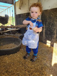 "Lovely cotton aprons for collecting farm fresh eggs in 2 sizes.  These aprons are made from 100% cotton plus a faux leather tag. Kids Apron Dimensions ( with bib) 7 pockets 13\" Height including Bib and 13.5\" Wide  14\" ties around neck 14\" ties around middle of apron Adult Apron Dimensions (no bib) 8 pockets 12.5\" Height and 20.5\" Wide  26.5\" ties on each side at top of apron Suggested 5 choices of colour- Soft grey, Cream, Salt&Pepper, Cottage Blues, or Overcast Grey Pattern by Mom on th Gathering Aprons, Egg Gathering Apron, Egg Apron, Gathering Apron, Egg Aprons, Bib Pattern, Farm Fresh Eggs, Cotton Apron, Leather Tag