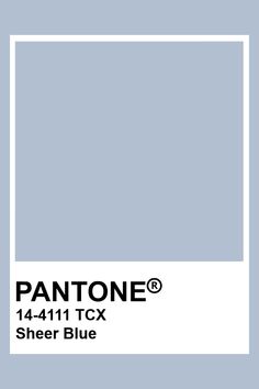 the pantone blue color is shown in this image, and it's also available for