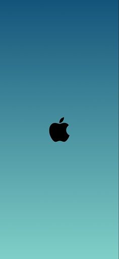 an apple logo is shown against a blue sky