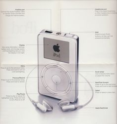 an advertisement for the apple ipod with instructions on how to use it and what not